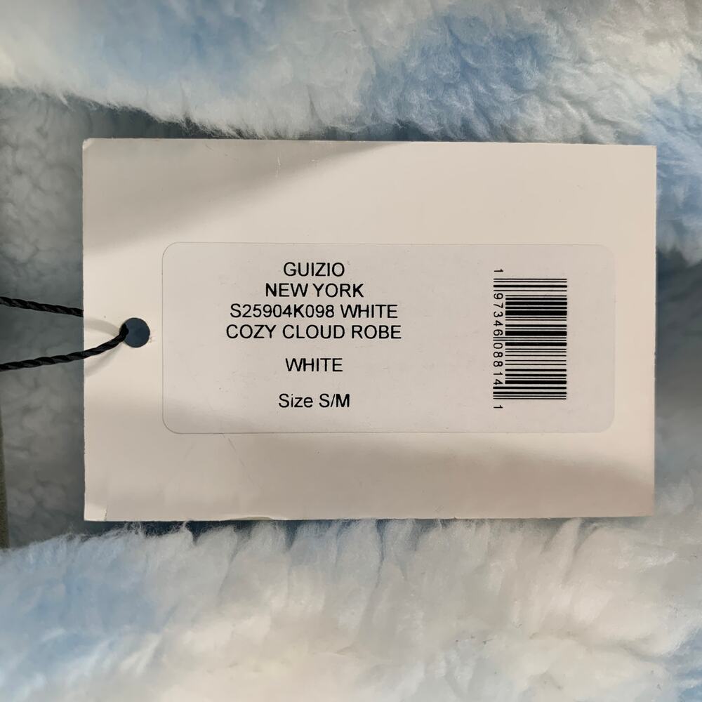 Guizo Cozy Cloud Reversible Robe Smal ? Medium Floral White Gingham NEW - Picture 12 of 16